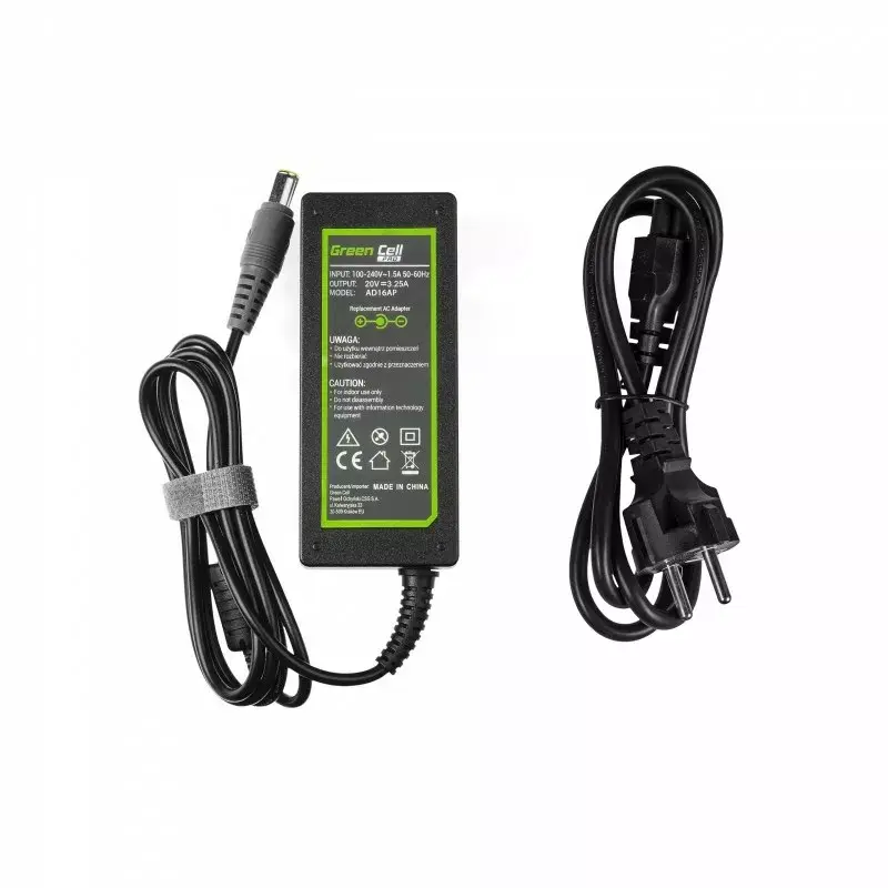 Grün Cell Netzteil AC Adapter für Lenovo 20V | 3,25A | 65W | 7,7-5,5mm