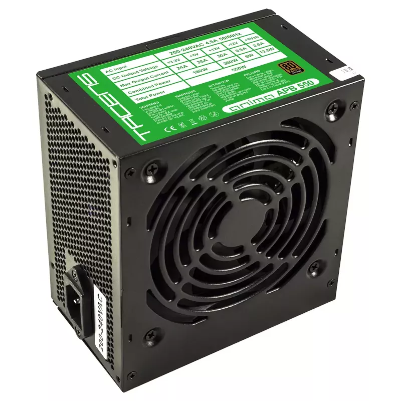 Tacens APB550B Netzteil 550 W 20+4 pin ATX ATX Schwarz