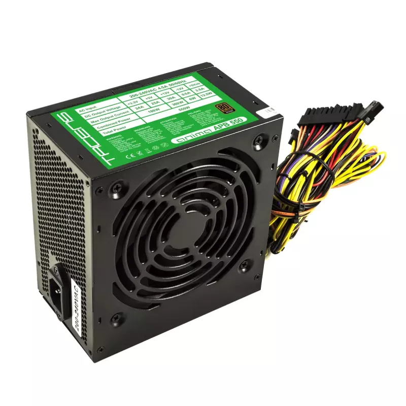 Tacens APB550B Netzteil 550 W 20+4 pin ATX ATX Schwarz
