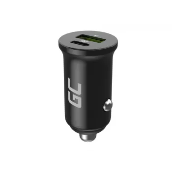 Auto-Ladegerät Grün Cell CADM-GC-38AC 38W, 1x USB-C (PD 3.0) + 1x USB-A, Aluminiumgehäuse, schwarz