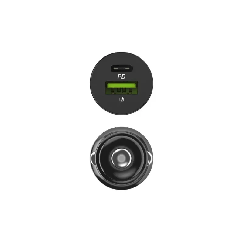 Auto-Ladegerät Grün Cell CADM-GC-38AC 38W, 1x USB-C (PD 3.0) + 1x USB-A, Aluminiumgehäuse, schwarz