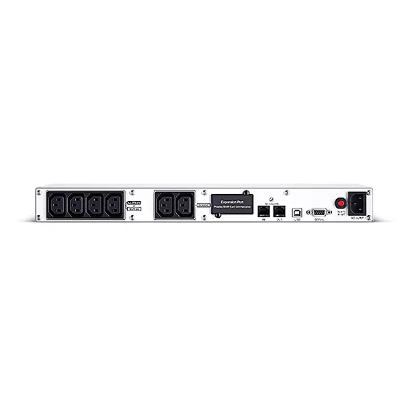 Rackmount Line-Interactive USV CYBERPOWER OR600ERM1U — 0,6 kVA / 360 W, 6x C13-Ausgänge, AVR, LCD, Silber, 1U