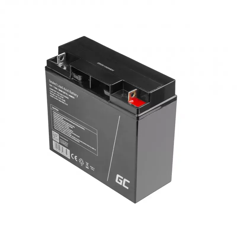 Versiegelte Blei-Säure-Batterie Grün Cell AGM51 12 V 17 Ah, VRLA, wartungsfrei, 167×77×181 mm, 4,8 kg