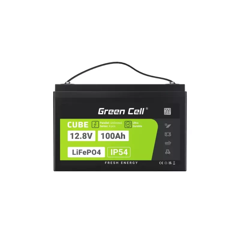 USV-Batterie Grün Cell LFPGC12V100AH Lithium-Eisenphosphat 12,8V 100Ah