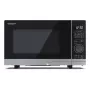 Solo-Mikrowelle Sharp YC-PS204AE-S, 20 L, 800 W, LED-Touch-Bedienung, 10 Leistungsstufen, Drehteller 24,5 cm, Silber