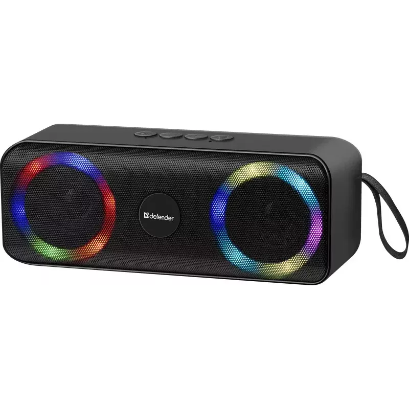 Tragbarer Bluetooth-Mono-Lautsprecher DEFENDER Q1 Schwarz, 10 W RMS, 1200 mAh, Bluetooth 5.0, MicroSD, FM, AUX, USB
