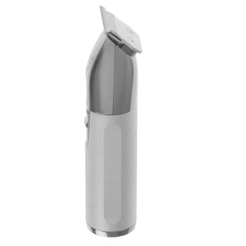 Barttrimmer Adler AD 2836S, kabelloser Lithium-Akku, 0,9–6 mm, 4 Längenstufen, Edelstahlklingen, silber