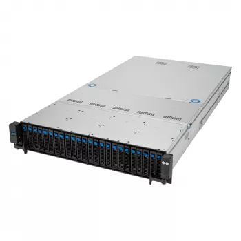 ASUS RS521A-E12-RS24U Socket SP5 Rack (2U) Schwarz, Silber