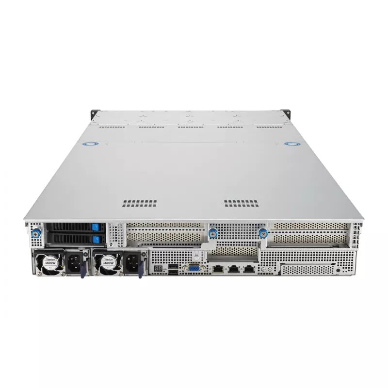 ASUS RS521A-E12-RS24U Socket SP5 Rack (2U) Schwarz, Silber