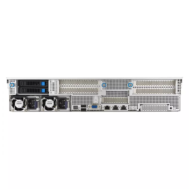 ASUS RS521A-E12-RS24U Socket SP5 Rack (2U) Schwarz, Silber