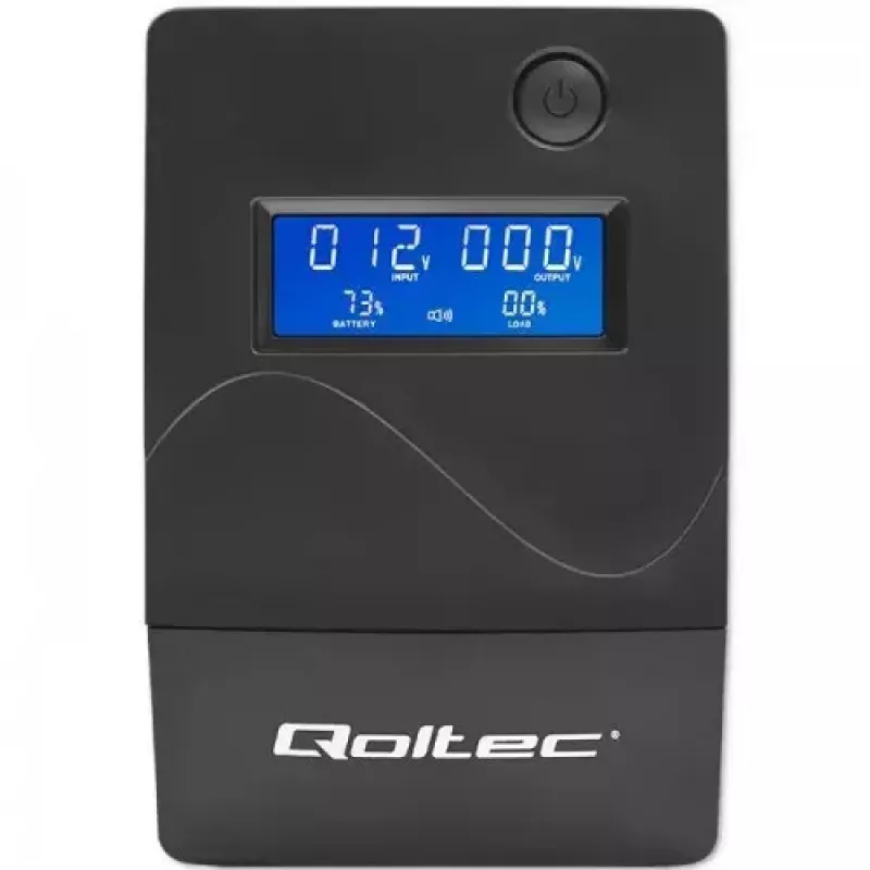 Unterbrechungsfreie Stromversorgung Qoltec Monolith 0,85 kVA 480 W 2 AC-Steckdosen