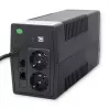 Unterbrechungsfreie Stromversorgung Qoltec Monolith 0,85 kVA 480 W 2 AC-Steckdosen