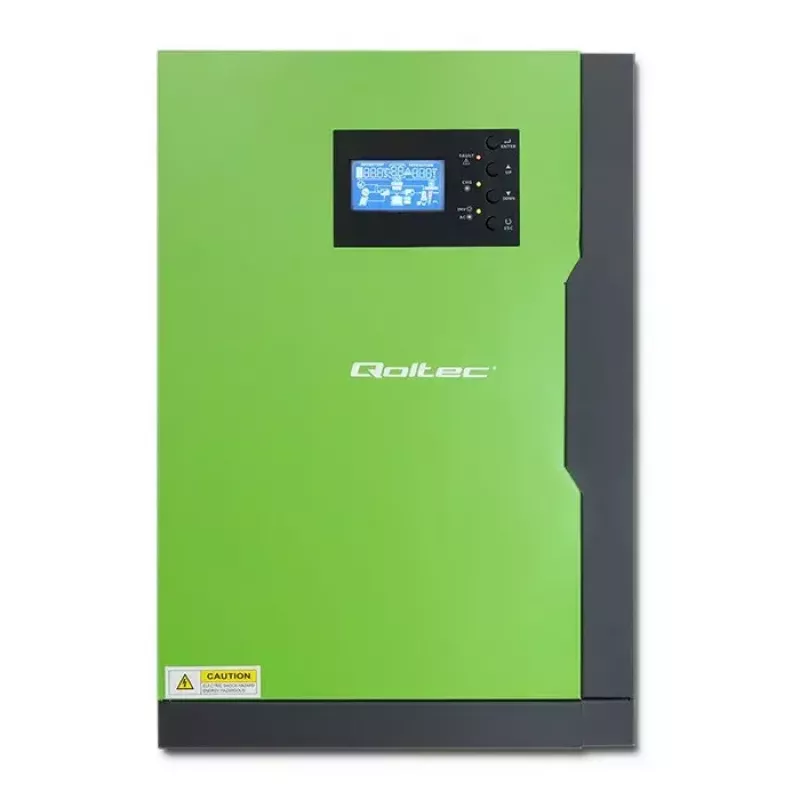 Qoltec 53886 Off-Grid-Hybrid-Solarwechselrichter, 3,5 kW, 100 A MPPT, 24 V, reine Sinuswelle