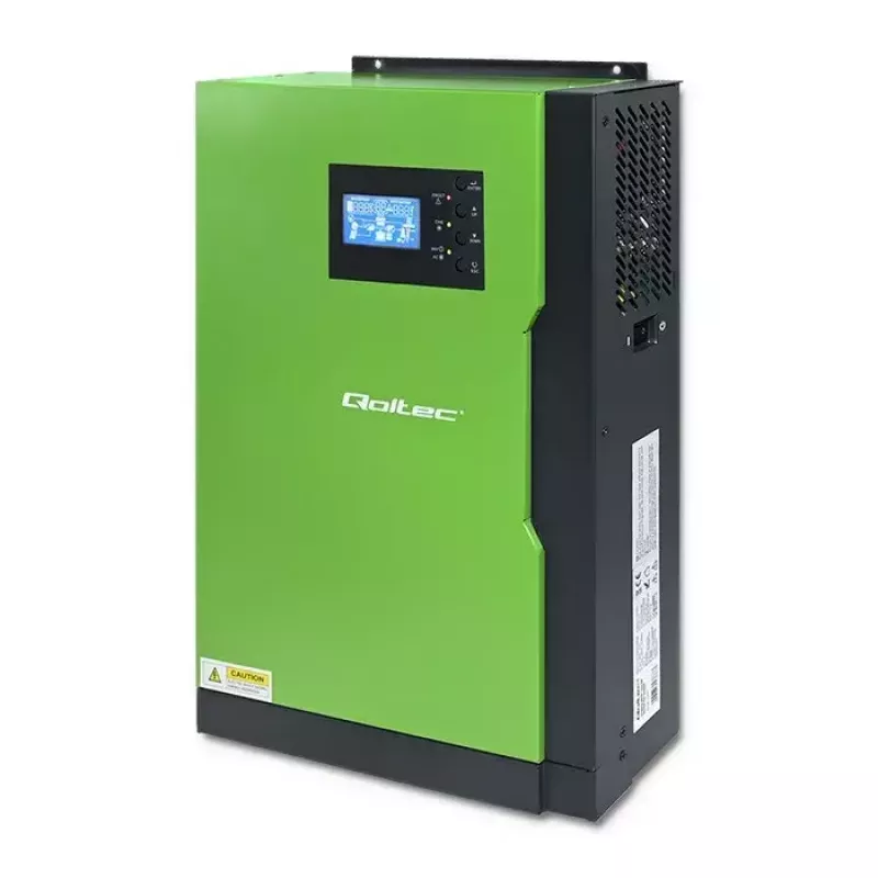 Qoltec 53886 Off-Grid-Hybrid-Solarwechselrichter, 3,5 kW, 100 A MPPT, 24 V, reine Sinuswelle
