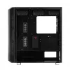 PC-Gehäuse MODECOM AMIRANI ARGB Midi Tower, schwarz, Temperglas, 2x200mm Front- + 1x120mm Rücklüfter, USB-A 2x, USB-C 1x, unterstützt ATX/ITX, GPU bis 35 cm