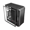 PC-Gehäuse MODECOM AMIRANI ARGB Midi Tower, schwarz, Temperglas, 2x200mm Front- + 1x120mm Rücklüfter, USB-A 2x, USB-C 1x, unterstützt ATX/ITX, GPU bis 35 cm