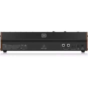 Synthesizer Behringer Model D Schwarz Gehäusefarbe Schwarz Stromquelle DC AC