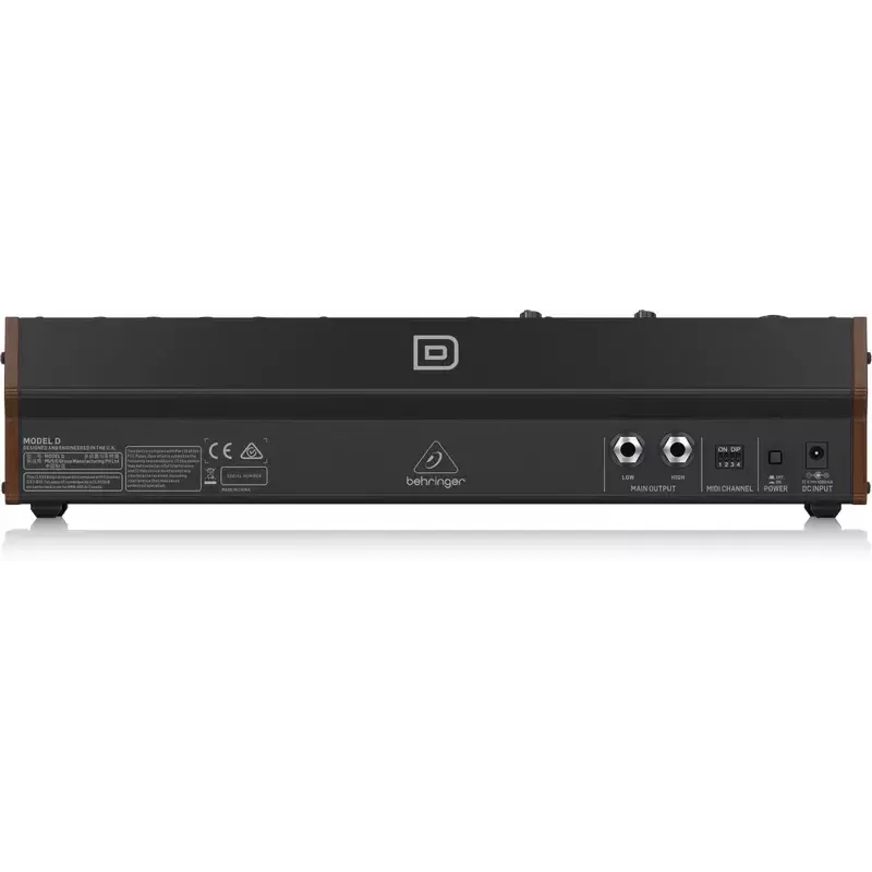 Synthesizer Behringer Model D Schwarz Gehäusefarbe Schwarz Stromquelle DC AC