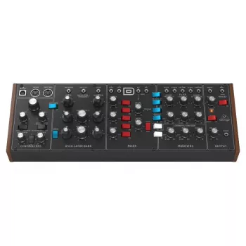 Synthesizer Behringer Model D Schwarz Gehäusefarbe Schwarz Stromquelle DC AC