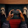 Gamepad Sony DualSense V2 Schwarz – Kabellos/Bluetooth 5.1 & USB-C, integrierter Akku, Haptik, Gyroskop, Touchpad, Headset-Anschluss