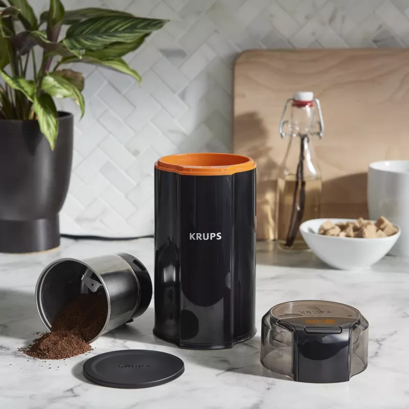Klingenmühle Krups Silent Vortex GX3328 175 W Schwarz 90 g Kapazität