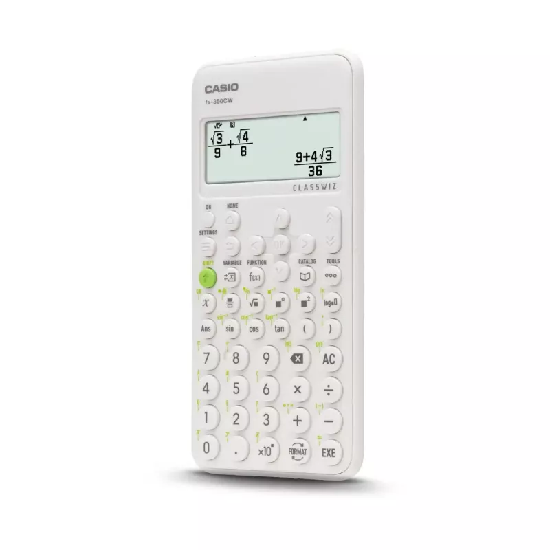 Wissenschaftlicher Taschenrechner CASIO ClassWiz FX-350EX Pocket — 16-stellig, 2-zeiliges Display, batteriebetrieben, grau, Taschenformat