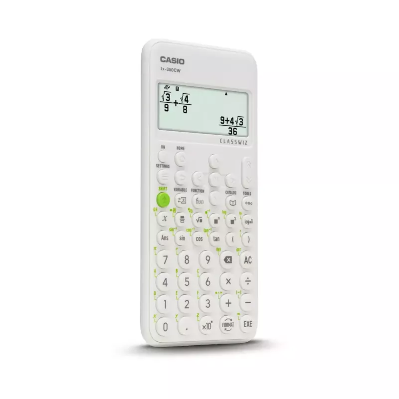 Wissenschaftlicher Taschenrechner CASIO ClassWiz FX-350EX Pocket — 16-stellig, 2-zeiliges Display, batteriebetrieben, grau, Taschenformat