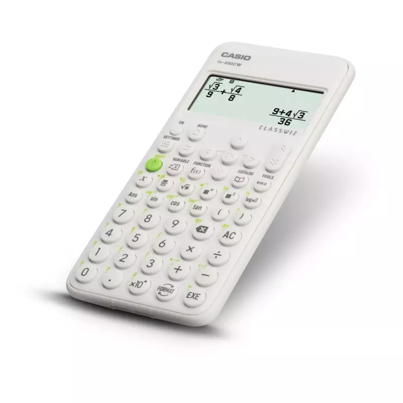 Wissenschaftlicher Taschenrechner CASIO ClassWiz FX-350EX Pocket — 16-stellig, 2-zeiliges Display, batteriebetrieben, grau, Taschenformat