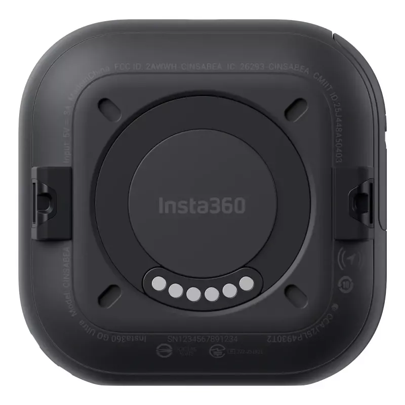 Action-Sportkamera Insta360 GO Ultra Standard Schwarz – 4K Ultra HD 3840×2880, 1/1,28-Zoll-Sensor, 240 fps, Wi‑Fi, integrierte Anzeige, MicroSD, 52,9 g