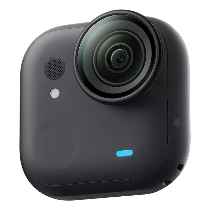 Action-Sportkamera Insta360 GO Ultra Standard Schwarz – 4K Ultra HD 3840×2880, 1/1,28-Zoll-Sensor, 240 fps, Wi‑Fi, integrierte Anzeige, MicroSD, 52,9 g