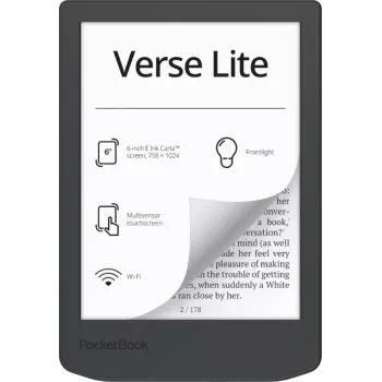E-book reader PocketBook Verse Lite 6 inch E Ink Carta, 8 GB, Wi‑Fi, Grau