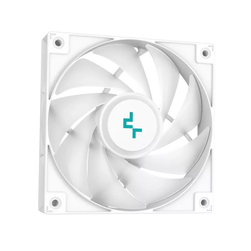 All-in-One-Flüssigkeitskühler DeepCool LS520 SE WH – 240-mm-Radiator, 2x 120-mm-PWM-Lüfter, weiß, Kupferbodenplatte