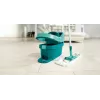 Leifheit 55045 Wet Microfiber – Flachwischmopp mit Mikrofaserbezug für die Bodenreinigung