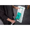Leifheit 55045 Wet Microfiber – Flachwischmopp mit Mikrofaserbezug für die Bodenreinigung