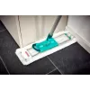Leifheit 55045 Wet Microfiber – Flachwischmopp mit Mikrofaserbezug für die Bodenreinigung