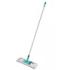 Leifheit 55045 Wet Microfiber – Flachwischmopp mit Mikrofaserbezug für die Bodenreinigung