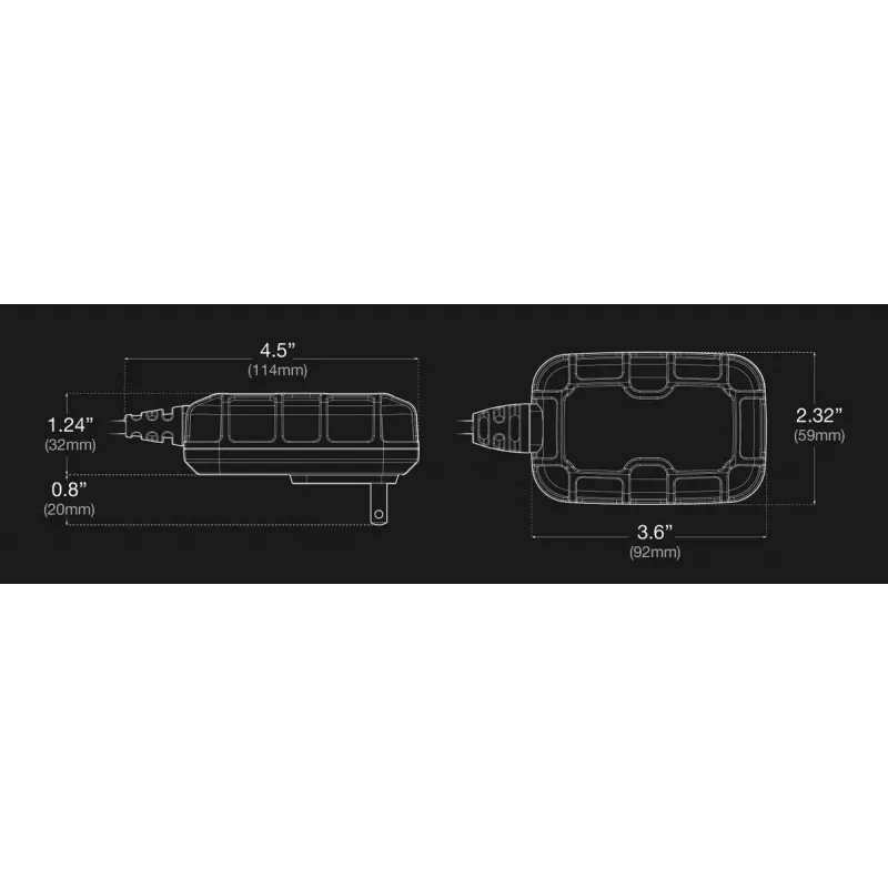 Batterieladegerät NOCO GENIUS1EU 1A intelligentes Ladegerät für 12V Blei-Säure- und Lithium-Batterien, kompaktes Design
