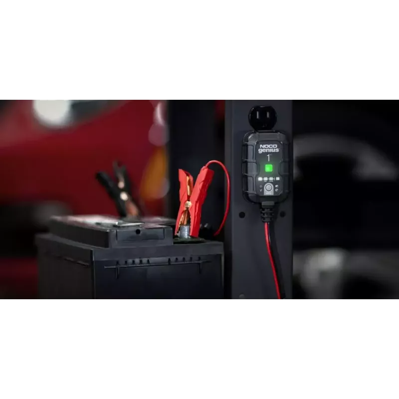 Batterieladegerät NOCO GENIUS1EU 1A intelligentes Ladegerät für 12V Blei-Säure- und Lithium-Batterien, kompaktes Design