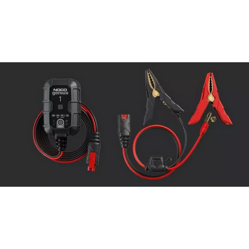 Batterieladegerät NOCO GENIUS1EU 1A intelligentes Ladegerät für 12V Blei-Säure- und Lithium-Batterien, kompaktes Design