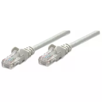 Patchkabel INTELLINET Cat5e U/UTP 3 m, Grau, CCA, RJ-45–RJ-45, 350 MHz