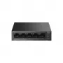 Unmanaged Switch TP-LINK LS105P, 5x Fast Ethernet (10/100) Ports, 4x PoE-Ports, 1 Gbit/s Switching-Kapazität, lüfterlos, schwarz