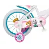 Kinderfahrrad Toimsa 16 Zoll Modell 1681 — Stahlrahmen, luftgefüllte 16-Zoll-Räder, Vorder- und Hinterrad-Felgenbremsen, mit Stützrädern und Korb (PAW Patrol)