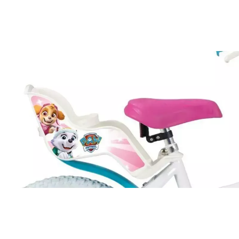 Kinderfahrrad Toimsa 16 Zoll Modell 1681 — Stahlrahmen, luftgefüllte 16-Zoll-Räder, Vorder- und Hinterrad-Felgenbremsen, mit Stützrädern und Korb (PAW Patrol)