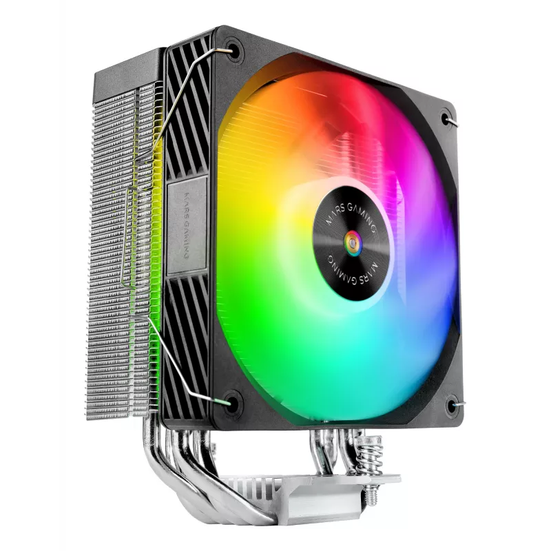 Luftkühler TACENS Mars Gaming MCPU-X4ARGB — 120-mm-ARGB-Lüfter, 4 Heatpipes, TDP 220 W, PWM, LGA1200-Unterstützung