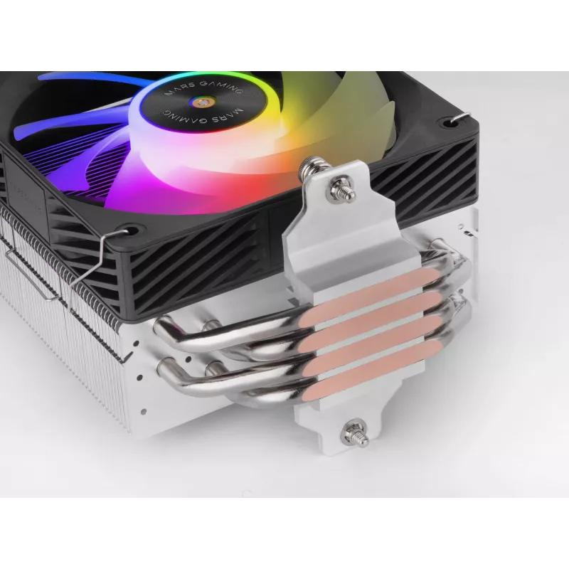 Luftkühler TACENS Mars Gaming MCPU-X4ARGB — 120-mm-ARGB-Lüfter, 4 Heatpipes, TDP 220 W, PWM, LGA1200-Unterstützung