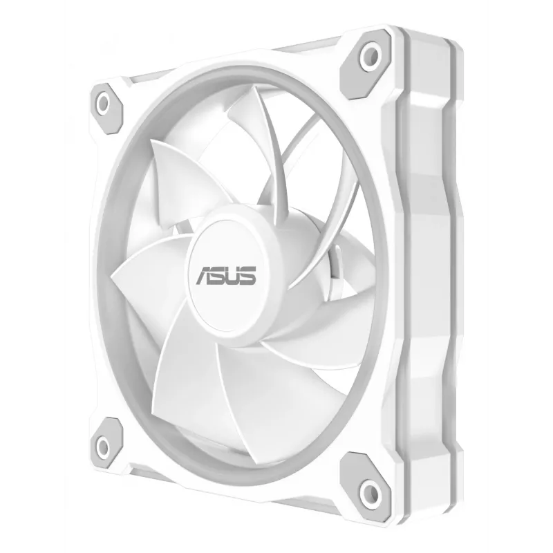 120-mm-PC-Lüfter ASUS Prime MR120 ARGB Reverse White – 1600 U/min, 58 CFM, PWM, Gleitlager