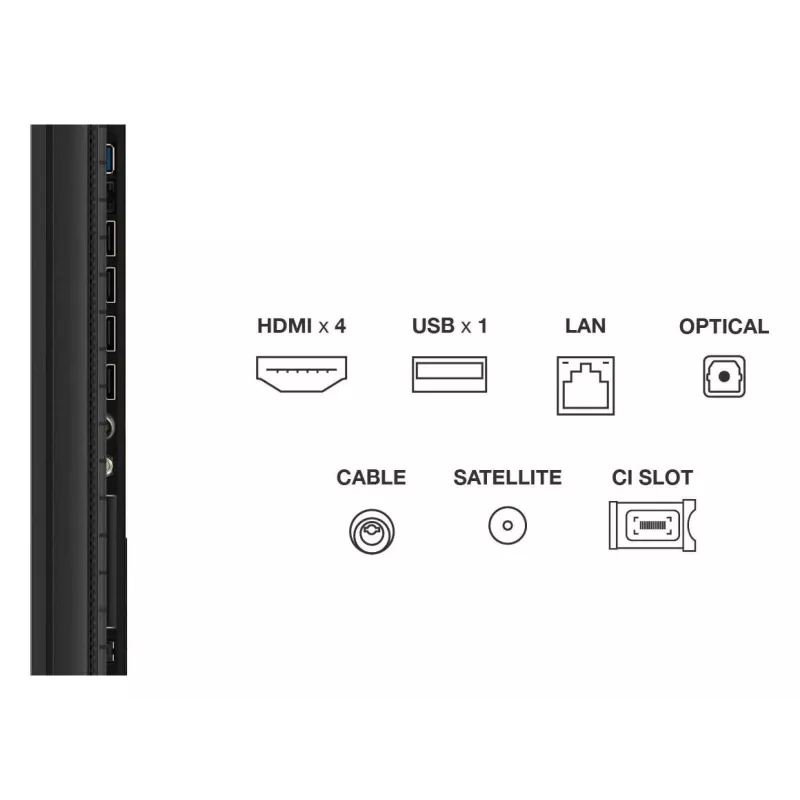 Smart TV TCL 85P89K 85 Zoll (216 cm) QLED 4K UHD, Google TV, HDR10+, 450 cd/m², 3840×2160