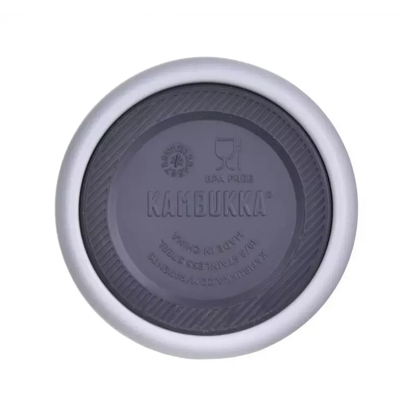 Isolierflasche Kambukka Elton 600 ml Kreideweiß – Vakuumflasche, 18/8 Edelstahl, auslaufsicher, Snapclean-Deckel