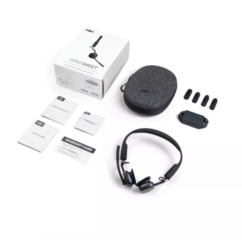 SHOKZ OpenMeet Wireless Bluetooth Bone Conduction Videokonferenz-Headset