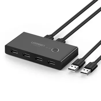 USB-Hub UGREEN 30767 — 6-Port USB 2.0-Hub, 1,5 m Kabel, 5 V/2 A, schwarz